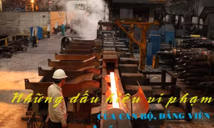 Những dấu hiệu vi phạm của cán bộ, đảng viên trong Dự án TISCO II 