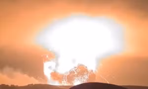 Video vụ nổ mạnh nhất ở Syria trong hơn chục năm, tương đương động đất độ lớn 3