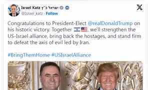Tân Bộ trưởng Quốc phòng Israel tin ông Trump sẽ giải thoát con tin và đánh bại Iran