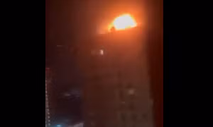 Video UAV Ukraine lao vào chung cư ở Moskva