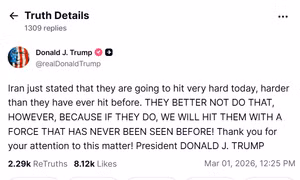 Cảnh báo mới nhất của Tổng thống Trump sau khi Iran tuyên bố tiếp tục trả đũa