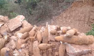 Quảng Ninh: Phát hiện hầm đạn pháo ở trường bắn của quân Pháp thời chiến tranh