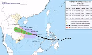 Thời tiết ngày 6/11: Bão số 13 mạnh cấp 14, cách đất liền khoảng 450 km