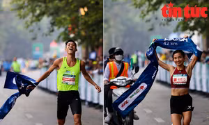 Trịnh Quốc Lượng, Nguyễn Thị Oanh vô địch Giải VPBank Hanoi Marathon 2022