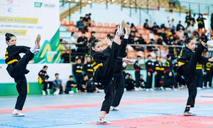 Hơn 1.400 học sinh tranh tài môn Võ cổ truyền tại Hội thi thể thao học đường