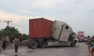Lại xảy ra tai nạn giao thông trên quốc lộ 5