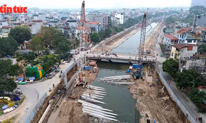 Đẩy nhanh cải tạo hạ lưu sông Kim Ngưu, tăng năng lực thoát nước cho Thủ đô