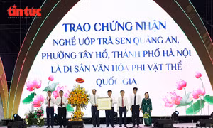 Nghề ướp trà sen Tây Hồ được công nhận di sản văn hóa phi vật thể quốc gia