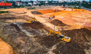 Depot Xuân Đỉnh 'lột xác' sau 6 tháng, tăng tốc thi công tuyến metro số 2 Hà Nội