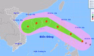 Bão Man-yi gây thời tiết rất xấu khu vực Biển Đông, bão Usagi suy yếu và tan dần