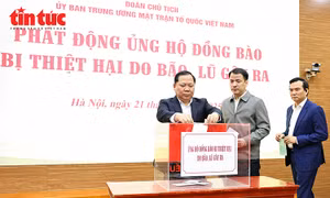 Ủy ban Trung ương MTTQ Việt Nam phát động ủng hộ đồng bào thiệt hại do bão lũ