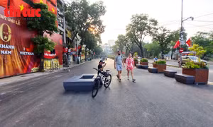 Diện mạo mới của Quảng trường Đông Kinh Nghĩa Thục sau dỡ bỏ tòa nhà Hàm Cá Mập