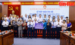 Lễ tiếp nhận ủng hộ tri ân người tham gia chiến dịch Điện Biên Phủ