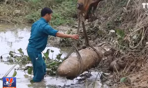 Nghệ An phá hủy thành công quả bom nặng 300kg