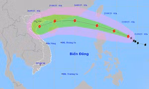Thời tiết ngày 21/9: Bão RAGASA mạnh cấp 16, giật trên cấp 17, tiến vào Biển Đông