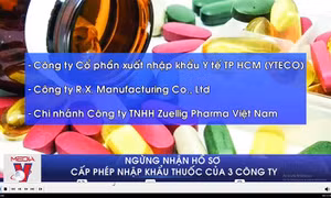 Ngừng nhận hồ sơ cấp phép nhập khẩu thuốc của 3 công ty dược