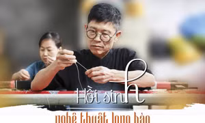 Hồi sinh nghệ thuật thêu Long Bào