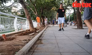 Diện mạo mới của hồ Xã Đàn đang dần hình thành