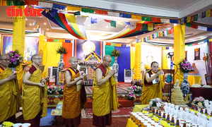 Chùa Pháp Vân đón tiếp đoàn Phật giáo Nepal, tổ chức Pháp hội Phật Đảnh Tôn Thắng
