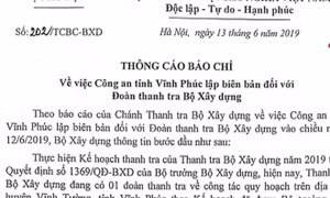 Bộ Xây dựng thông tin về việc 'vòi tiền' của Đoàn thanh tra Bộ