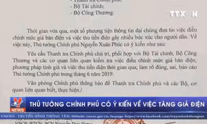 Thủ tướng Chính phủ có ý kiến về việc tăng giá điện
