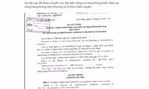 ‘Chôm’ áo phao trên máy bay, nữ hành khách bị phạt 8,5 triệu đồng 