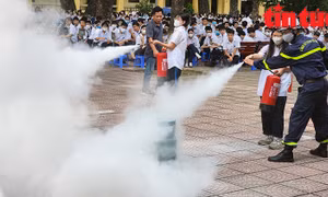 Tuyên truyền cho học sinh về công tác phòng cháy chữa cháy