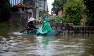 Rút báo động lũ cấp 1 tại Yên Duyệt, huyện Chương Mỹ