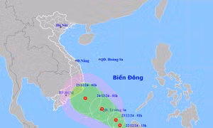 Thời tiết ngày 22/12: Áp thấp nhiệt đới trên biển