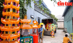 'Thủ phủ' vàng mã lớn nhất Hà Nội ảm đạm dịp Rằm tháng Bảy