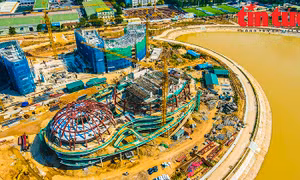 Diện mạo Cung thiếu nhi Hà Nội mới sau 1 năm thi công