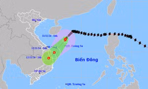 Thời tiết ngày 11/11: Trung Trung Bộ mưa to, bão số 7 suy yếu thành áp thấp nhiệt đới