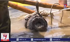 Quảng Trị: Phát hiện quả bom 230kg còn ngòi nổ dưới lòng sông Thạch Hãn