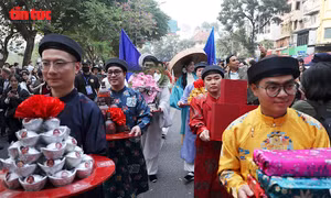 Sắc màu Việt phục làm sống dậy nghi lễ cưới truyền thống