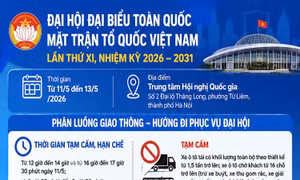 Phân luồng giao thông khu vực Trung tâm Hội nghị Quốc gia từ ngày 11 đến 13/5