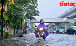 Đề phòng ngập úng do mưa về chiều tối và đêm tại Bắc Bộ