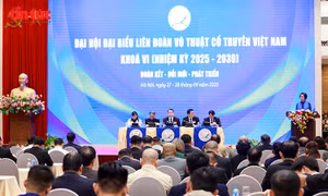 Ông Nguyễn Ngọc Anh tái cử chức Chủ tịch Liên đoàn Võ thuật cổ truyền Việt Nam