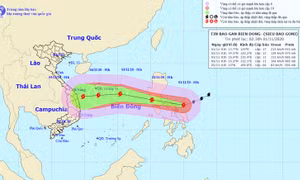 Siêu bão Goni tiến vào Philippines với sức gió giật trên cấp 17