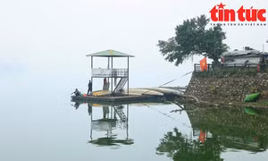 Hồ Tây mơ màng trong sương sớm