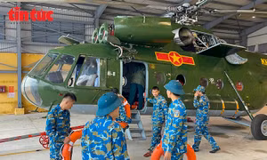 Sư đoàn 372 sẵn sàng bay cứu trợ đồng bào lũ lụt khu vực miền Trung