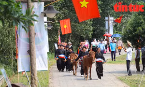 Nhộn nhịp chợ phiên vùng cao 'vui Tết Độc Lập' tại Làng 54 dân tộc