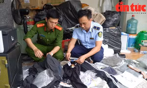 Triệt phá điểm kinh doanh thời trang online, nhái các nhãn hàng hiệu nổi tiếng