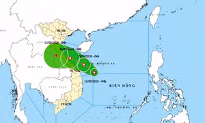 Thời tiết ngày 12/9: Áp thấp nhiệt đới hướng vào miền Trung, cảnh báo mưa đặc biệt lớn