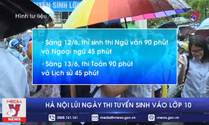 Hà Nội lùi ngày thi tuyển sinh vào lớp 10