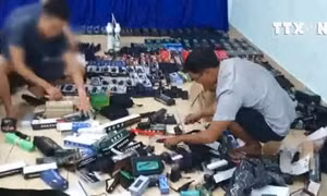 Triệt phá đường dây mua bán vũ khí qua mạng quy mô lớn