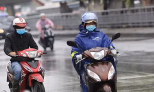 Bắc Bộ mưa lớn diện rộng, Hà Nội sương mù và mưa phùn