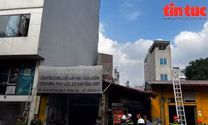 Hỏa hoạn thiêu trụi của hàng kim khí trên phố Đại Linh, Hà Nội