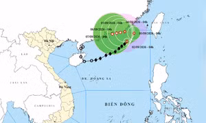Thời tiết ngày 2/9: Bão số 5 duy trì sức gió cấp 8, giật cấp 10 trên Biển Đông