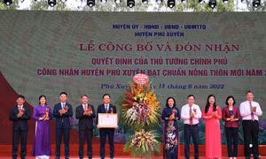 Huyện Phú Xuyên, Hà Nội đón quyết định công nhận huyện Nông thôn mới năm 2020
