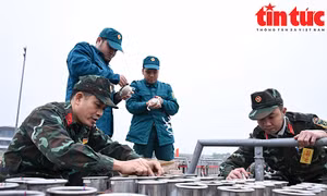 Các trận địa pháo hoa tại Hà Nội sẵn sàng đón năm mới 2025